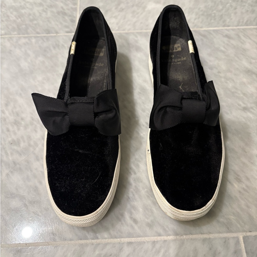 Kate Spade Black Bow Flats